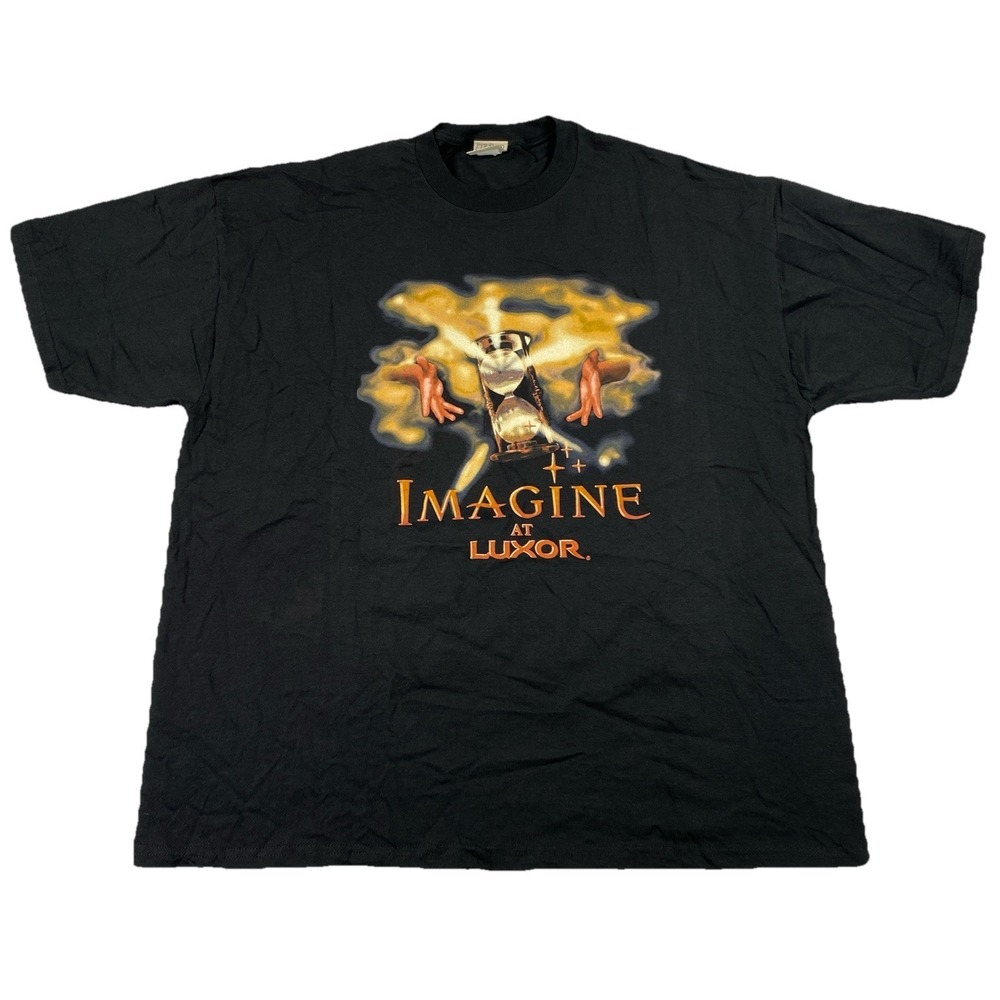 Vintage Imagine At Luxor Show Las Vegas T-Shirt Black USA Size XXL